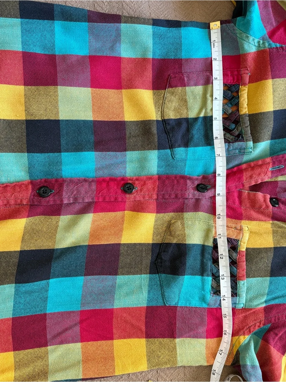 Stussy vibrant plaid